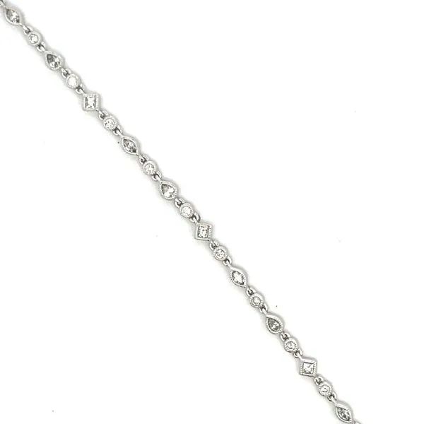 18K White Gold Diamond Bracelet Hudson Valley Goldsmith New Paltz, NY