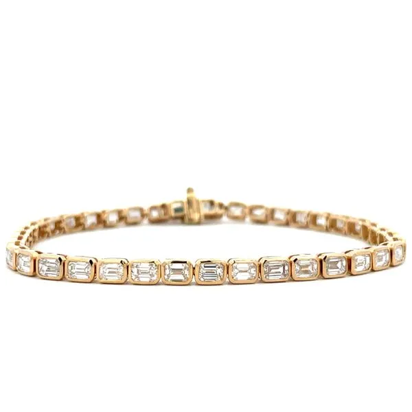 14K Yellow Gold Diamond Bracelet Hudson Valley Goldsmith New Paltz, NY