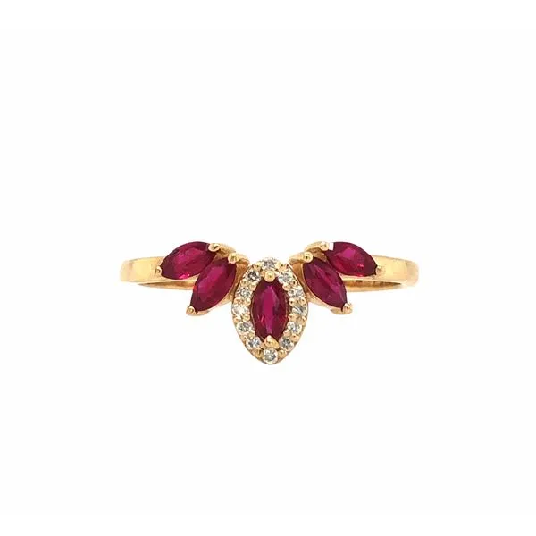 14K Yellow Gold Ruby Ring Hudson Valley Goldsmith New Paltz, NY