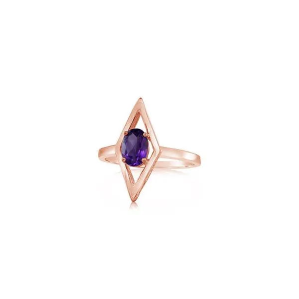 Amethyst Ring Morgana | 14k Gold Ring | Sovats - SOVATS