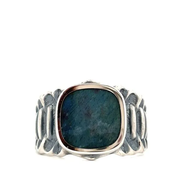 Sterling Silver Labradorite Inlay Ring Hudson Valley Goldsmith New Paltz, NY