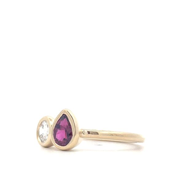 Colored Stone Ring Image 2 Hudson Valley Goldsmith New Paltz, NY