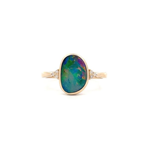 Colored Stone Ring Hudson Valley Goldsmith New Paltz, NY