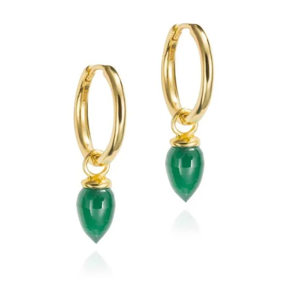 Sterling Silver Green Onyx Earrings Hudson Valley Goldsmith New Paltz, NY