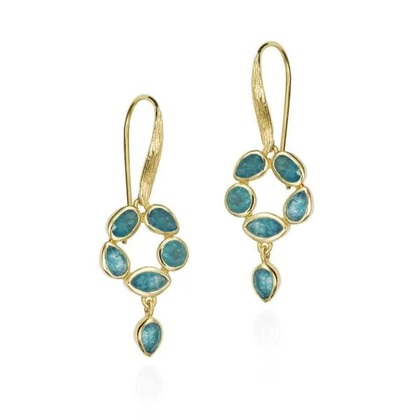 Sterling Silver Apatite Earrings Hudson Valley Goldsmith New Paltz, NY