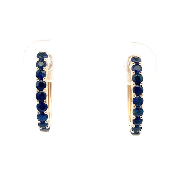 14Kt Yellow Sapphire Huggie Earrings Hudson Valley Goldsmith New Paltz, NY