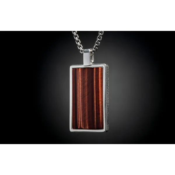 Red Tiger Eye Pinnacle Pendant Hudson Valley Goldsmith New Paltz, NY