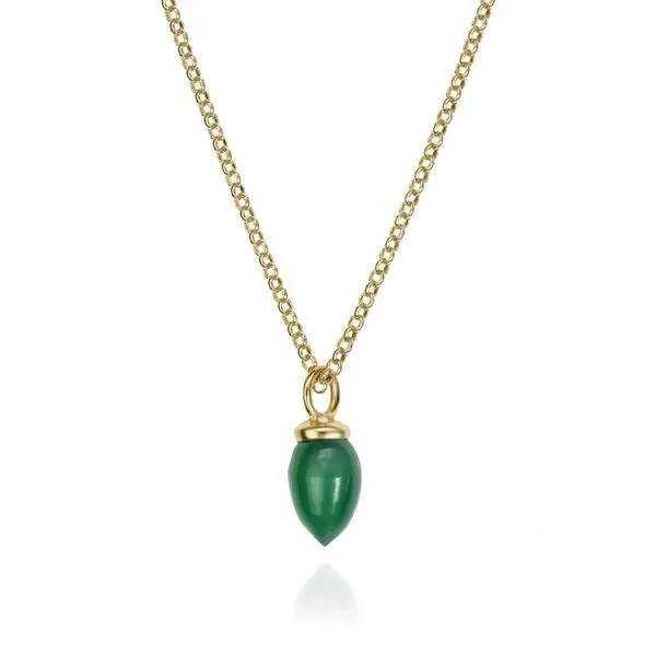Green Onyx Sterling Silver Pendant Hudson Valley Goldsmith New Paltz, NY
