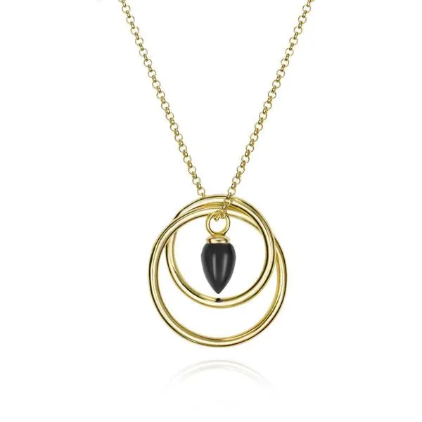Sterling Silver Black Onyx Pendant Hudson Valley Goldsmith New Paltz, NY
