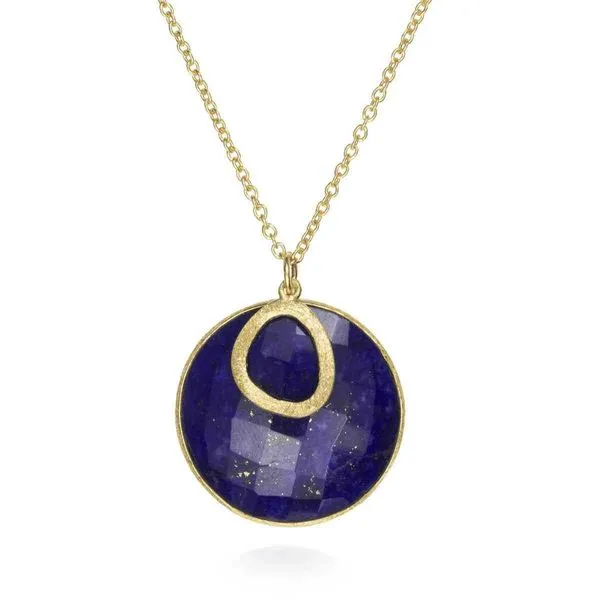 Sterling Silver Lapis Lazuli Pendant Hudson Valley Goldsmith New Paltz, NY