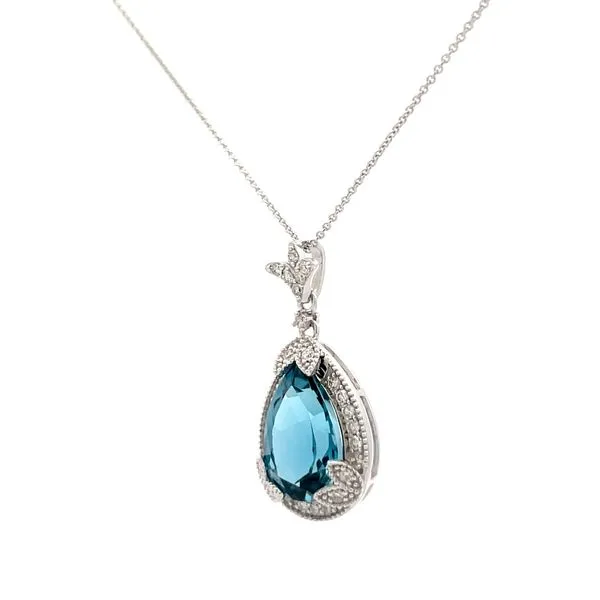 Colored Stone Pendant Image 3 Hudson Valley Goldsmith New Paltz, NY