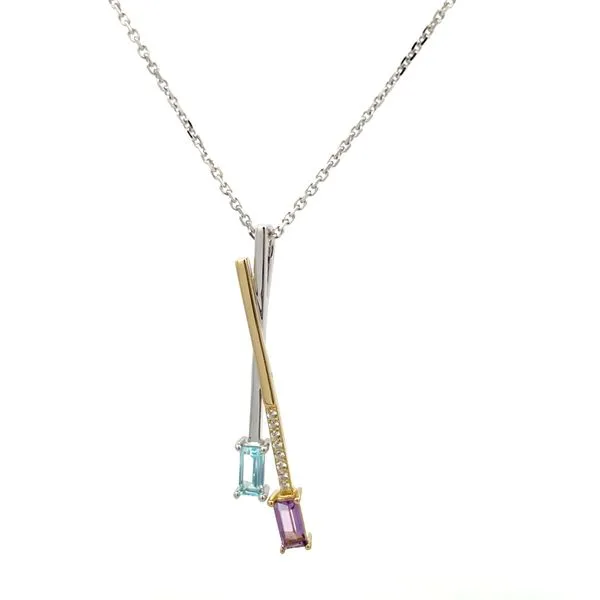 Colored Stone Pendant Hudson Valley Goldsmith New Paltz, NY