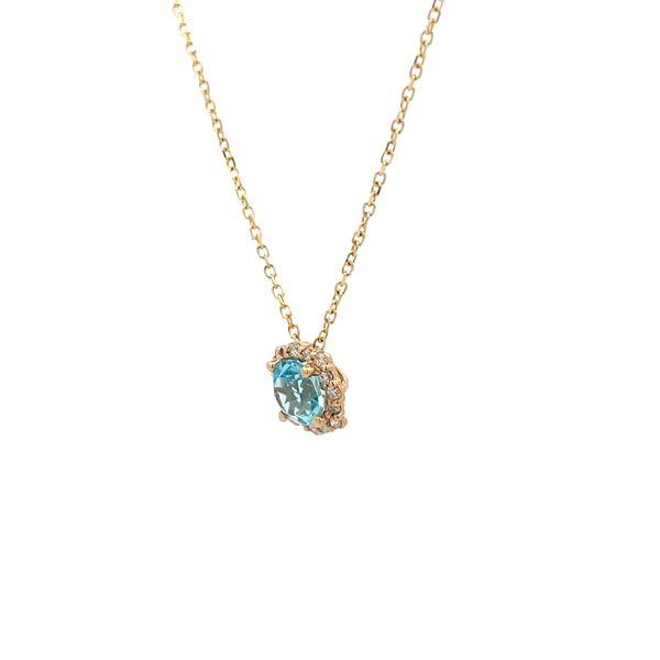 Colored Stone Pendant Image 3 Hudson Valley Goldsmith New Paltz, NY