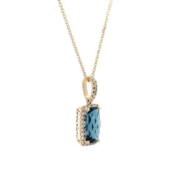Colored Stone Pendant Image 3 Hudson Valley Goldsmith New Paltz, NY