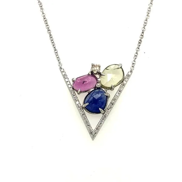 Colored Stone Necklace Hudson Valley Goldsmith New Paltz, NY