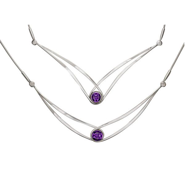 Colored Stone Necklace Hudson Valley Goldsmith New Paltz, NY