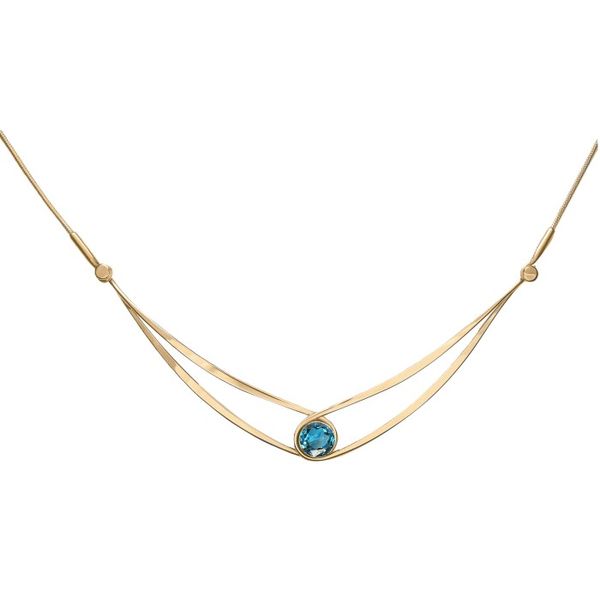 Colored Stone Necklace Image 3 Hudson Valley Goldsmith New Paltz, NY
