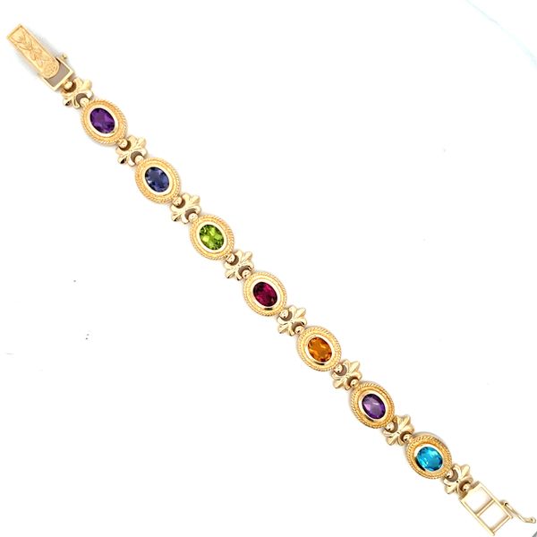 Colored Stone Bracelet Image 4 Hudson Valley Goldsmith New Paltz, NY