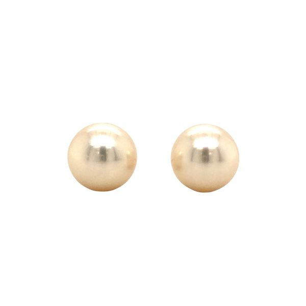 14k gold and pearl stud earrings featuring 7.0 - 7.5mm cultured pearls 14k gold and pearl stud earrings featuring 7.0 - 7.5mm cu Hudson Valley Goldsmith New Paltz, NY