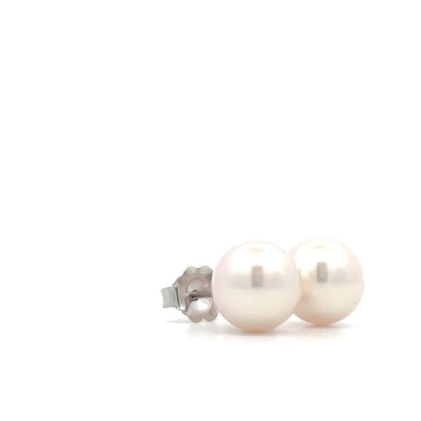 Pearl Earrings Image 3 Hudson Valley Goldsmith New Paltz, NY