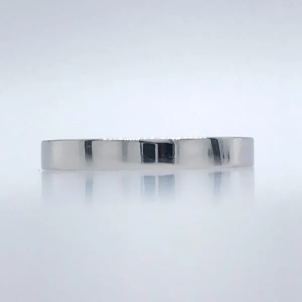 14 White Gold 2.5 mm Square (Euro) Band flat top comfort fit Hudson Valley Goldsmith New Paltz, NY