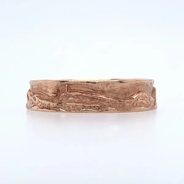 14k rose gold mountain ring<br>Size 6 Image 2 Hudson Valley Goldsmith New Paltz, NY