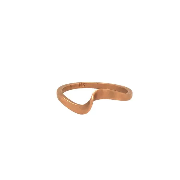 14K Rose Gold Twist Ring Hudson Valley Goldsmith New Paltz, NY
