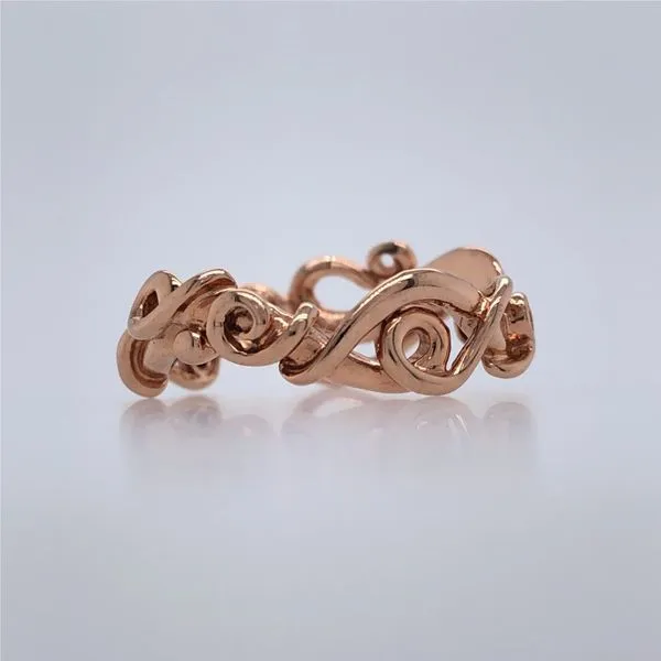 14K White Gold Forged Vine Ring Hudson Valley Goldsmith New Paltz, NY
