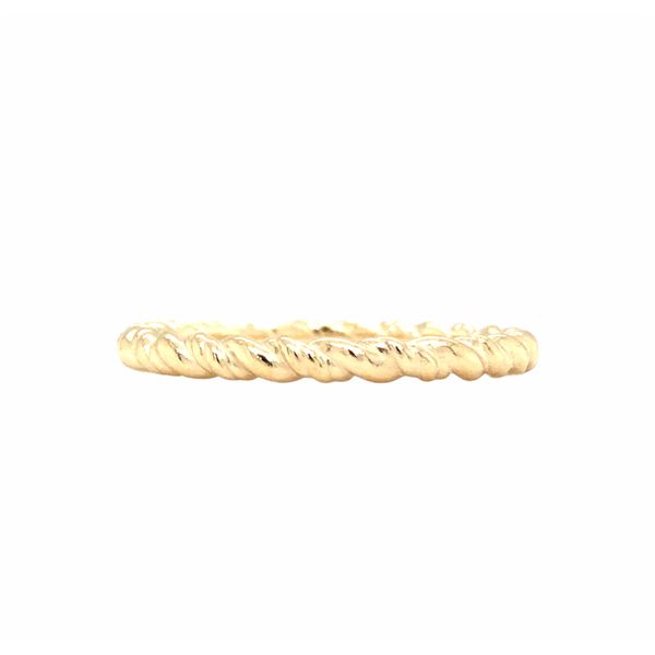 14K Yellow Gold 2.25 Mm Wide Rope Band Size 14K Yellow Gold 2.25 Mm Wide Rope Band Size Hudson Valley Goldsmith New Paltz, NY