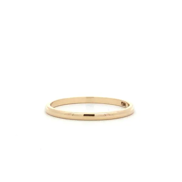 14K Yellow 1.5mm Lightweight Standard Fit Half Round Band Hudson Valley Goldsmith New Paltz, NY