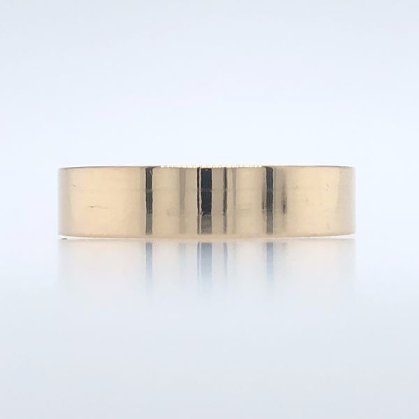14K Yellow 5 Mm Flat Top Comfort Fit Band, matte finish 14K Yellow 5 Mm Flat Top Comfort Fit Band, matte finish Hudson Valley Goldsmith New Paltz, NY
