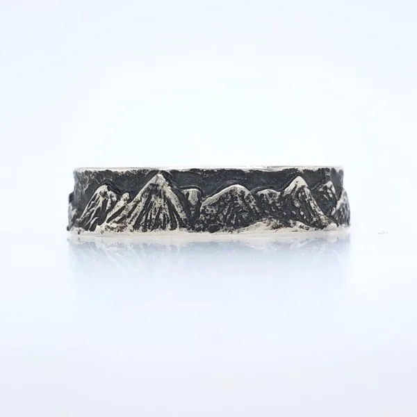 Sterling Silver Thin Mountain Range Band Hudson Valley Goldsmith New Paltz, NY