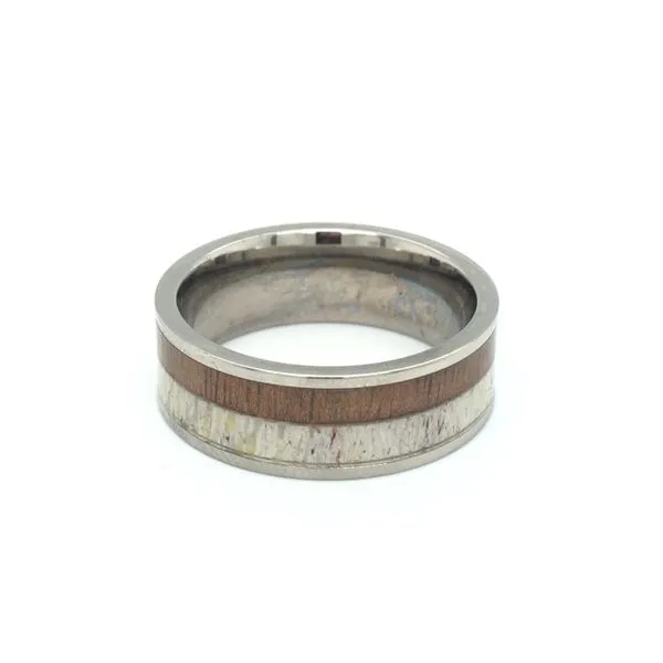 DARBY Titanium Polished Finish Flat Men's Wedding Ring Hudson Valley Goldsmith New Paltz, NY