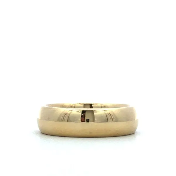 Men's 18Kt Yellow Gold Half Round Wedding Band Hudson Valley Goldsmith New Paltz, NY