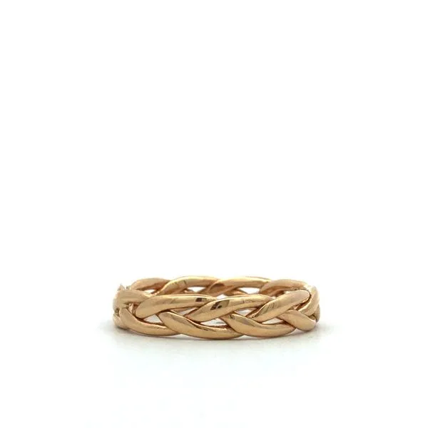 14Kt Yellow Gold Woven  Band Hudson Valley Goldsmith New Paltz, NY