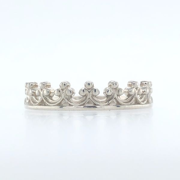 Sterling silver crown stacking ring Sterling silver crown stacking ring Hudson Valley Goldsmith New Paltz, NY