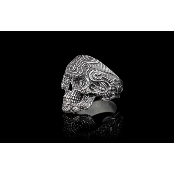 Sterling Silver Sugar Skull Ring Hudson Valley Goldsmith New Paltz, NY