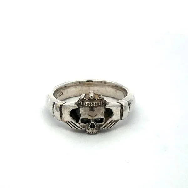 large skulladdagh ring in sterling silver Hudson Valley Goldsmith New Paltz, NY