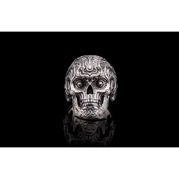 Sterling Silver Sugar Skull Fashion Ring Hudson Valley Goldsmith New Paltz, NY