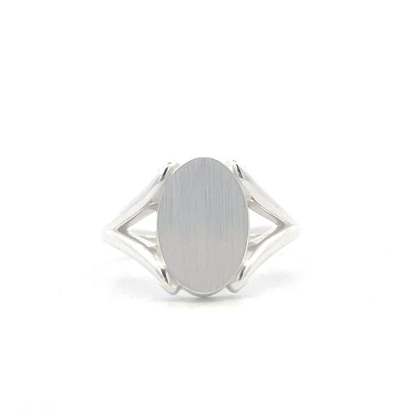 Sterling Silver Oval Signet Ring Hudson Valley Goldsmith New Paltz, NY