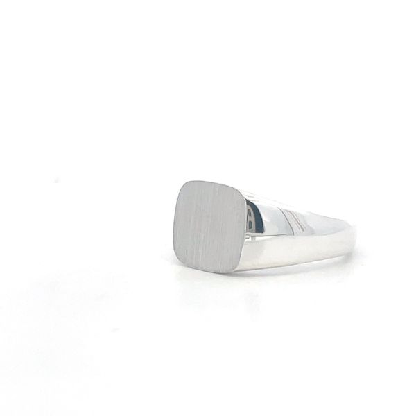 Sterling Silver Square Signet Ring Image 3 Hudson Valley Goldsmith New Paltz, NY