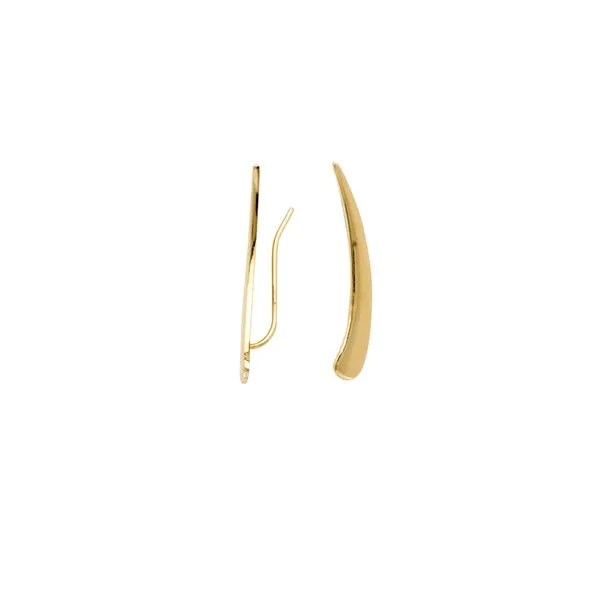 14K Yellow Gold Sleek Ear Crawler Hudson Valley Goldsmith New Paltz, NY
