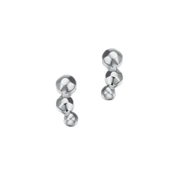 Celestial Collection Sterling Silver Faceted Post Earrings Hudson Valley Goldsmith New Paltz, NY