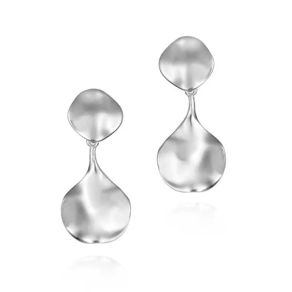 AQUA Collection Sterling Silver Earrings with Rhodium Plated Posts Hudson Valley Goldsmith New Paltz, NY