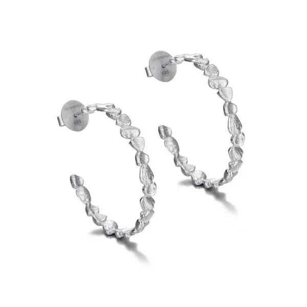 NUGGETS Collection Rhodium Plated Earrings Hudson Valley Goldsmith New Paltz, NY