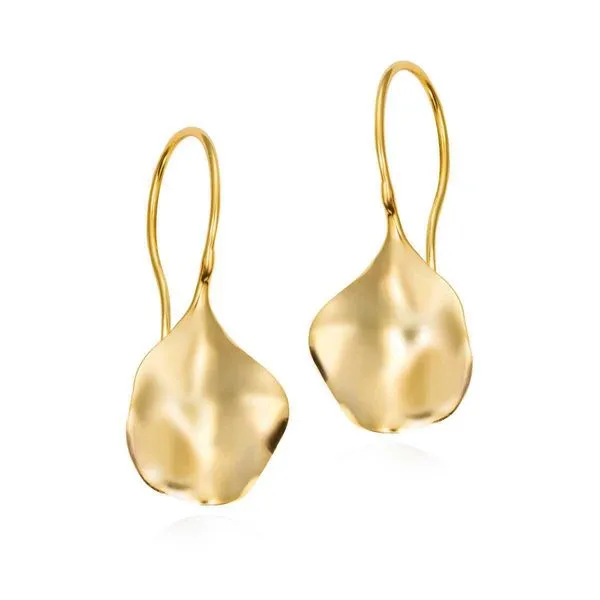 Sterling Silver and 18K Gold Vermeil Aqua Earrings Hudson Valley Goldsmith New Paltz, NY