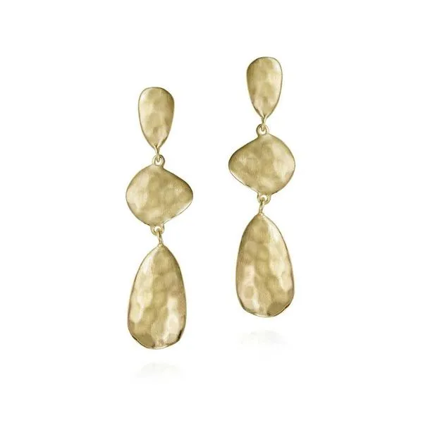 Sterling Silver Earrings with Gold Vermeil Drop Finish Hudson Valley Goldsmith New Paltz, NY