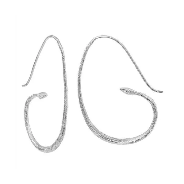 Sterling Silver Cleo Collection SnakeHook Earrings Hudson Valley Goldsmith New Paltz, NY