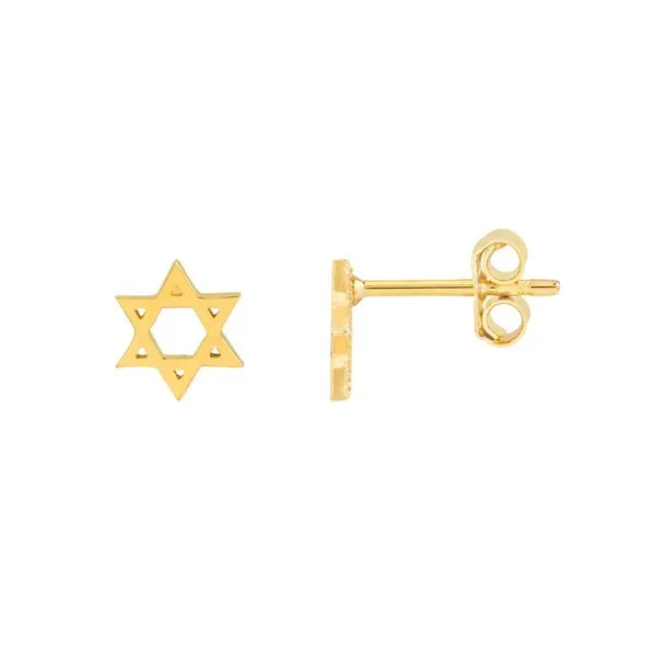 Star of David Stud Earrings Hudson Valley Goldsmith New Paltz, NY