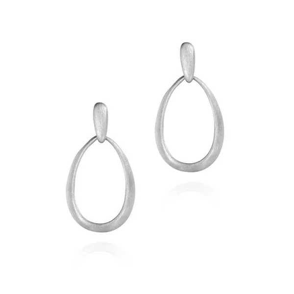 MIA Collection Sterling Silver Oval Earrings Hudson Valley Goldsmith New Paltz, NY